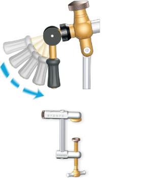 Stonfo Binde-Stock - Flylab LEVA mit Fuß- und Tischklemme