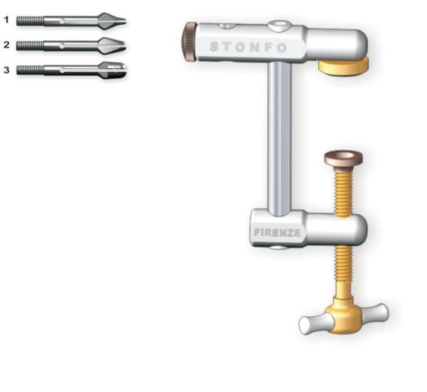 Stonfo Rotations-Bindestock - Flytec LEVA mit Fuß- und Tischklem